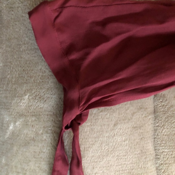 Vintage Roberto Cavalli 100% Silk Blouse-Sheer Burgundy-Made in Italy - Picture 10 of 10